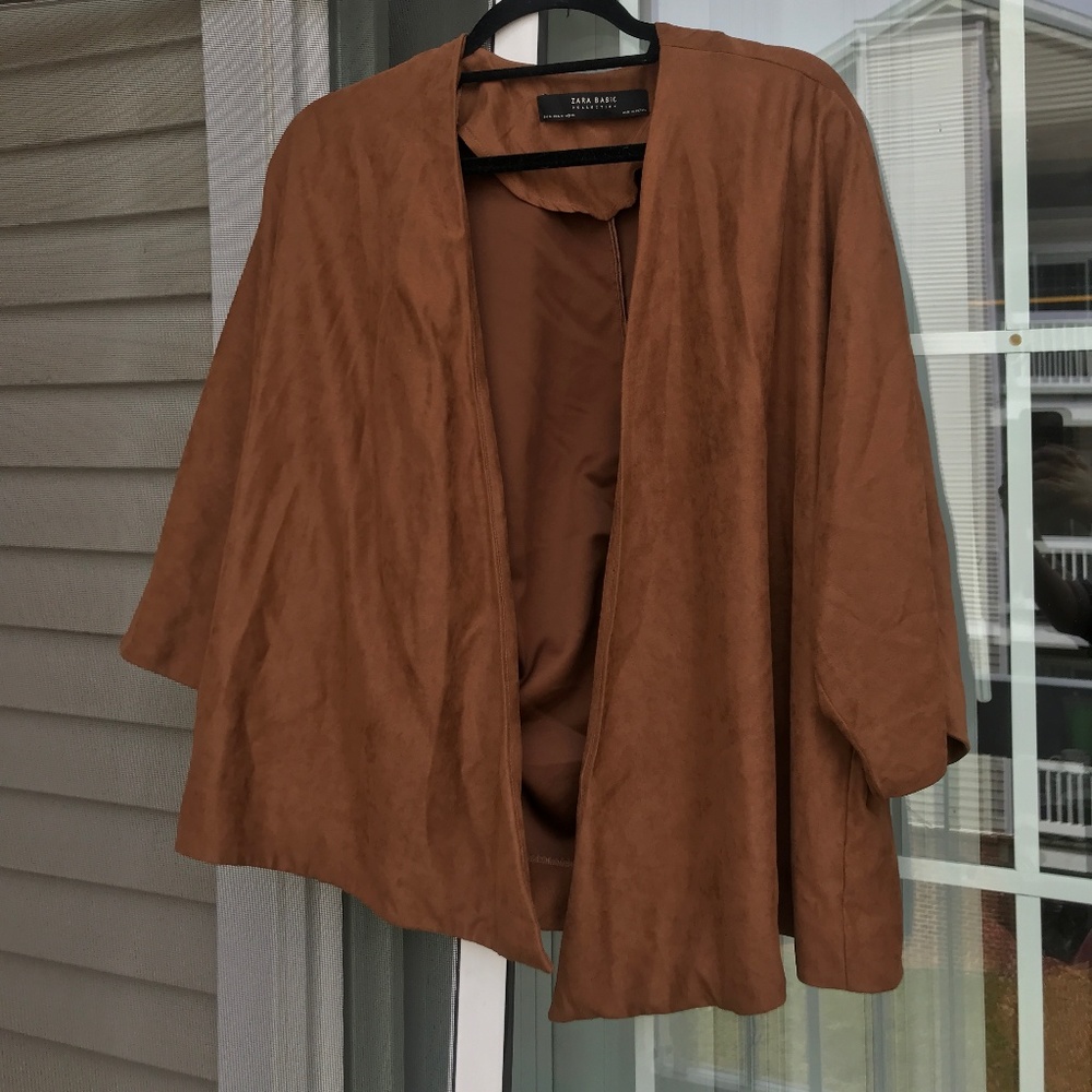 ZARA Suede Cardigan